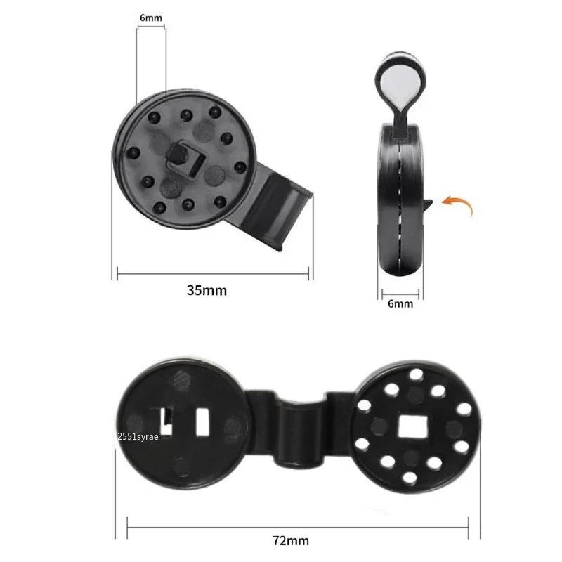 Shade Cloth Lock-Grip Clips, Black, 5–100 Pack