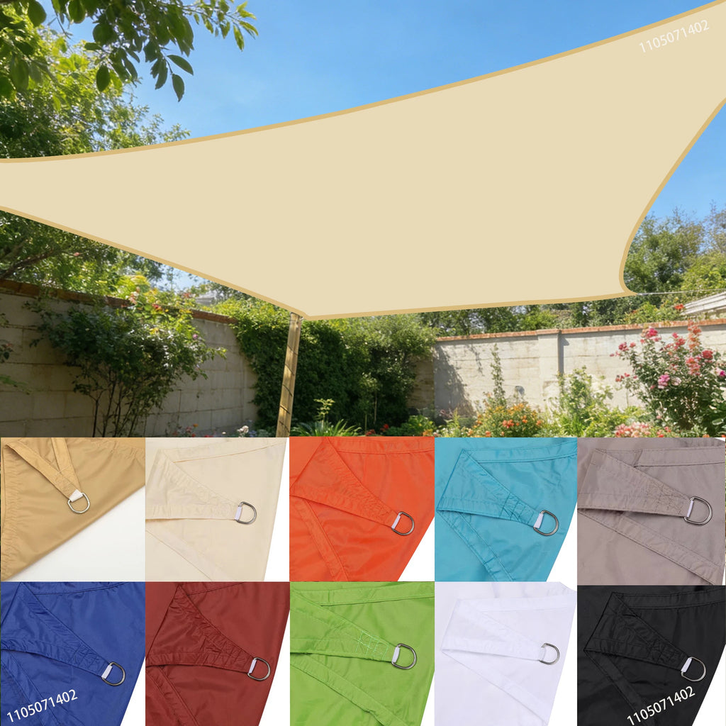 Shade Sail Canopy for Patio and Garden, Multiple Sizes and Colors
