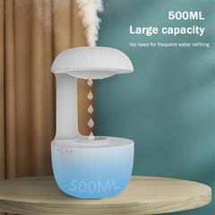 Humidificateur d'air anti-gravité Humidificateur à contre-courant silencieux Gouttes d'eau en lévitation Brumisateur à brume fraîche Soulage la fatigue