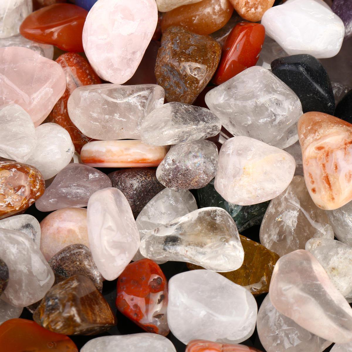 1000g Natural Quartz Crystals Bulk Mixed Agate Gemstones Healing Tumbled Stone