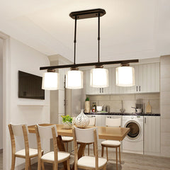 Adjustable Glass Ceiling Light for Modern Kitchen Island – Elegant Design in Two Sizes