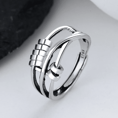 Astra Fidget Ring | Sterling Silver, Adjustable Anxiety Relief