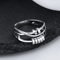 Astra Fidget Ring | Sterling Silver, Adjustable Anxiety Relief