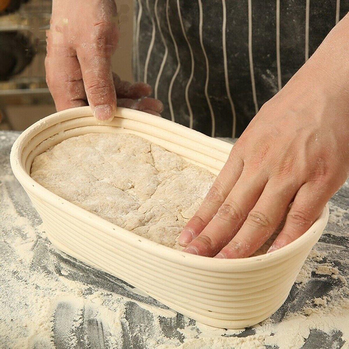 Banneton Bread Pan Bakery Proofing Bread Proofing Basket For Dough Bakery Tools Box Oval Fermentation Rattan Basket