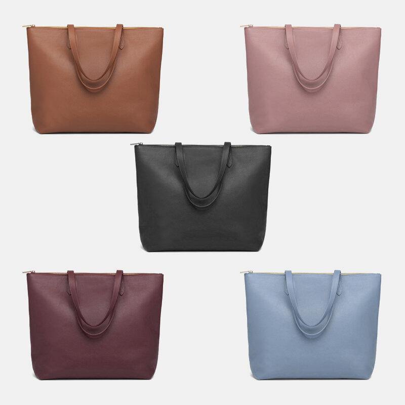 Brenice Porte-clés en cuir PU pour femme Sac à main pour ordinateur portable à poches multiples et grande capacité 