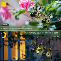 Beacon Bee Solar Garden Light | IP44 Outdoor Hanging Glow for Patios