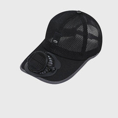 BrightAir Solar Fan Baseball Cap | UPF50+ Brim & 3-Speed Cooling