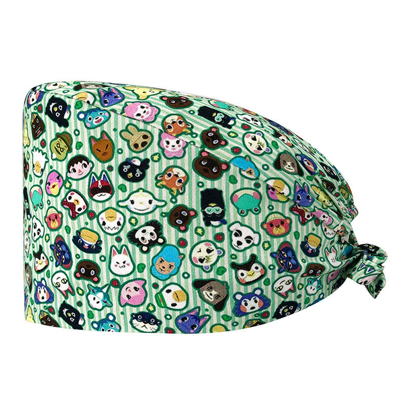 Cute Printed Cotton Nurse Hat