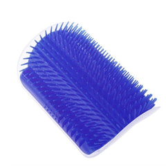 Cat Corner Grooming Massager with Adhesive Mount