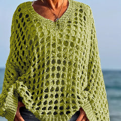 Celeste Airy Crochet Knit Top | Relaxed Fit Warm-Weather Layer