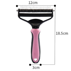 Daily Coat Rake | 2-In-1 Deshedding And Dematting Comb For Medium To Large Dogs