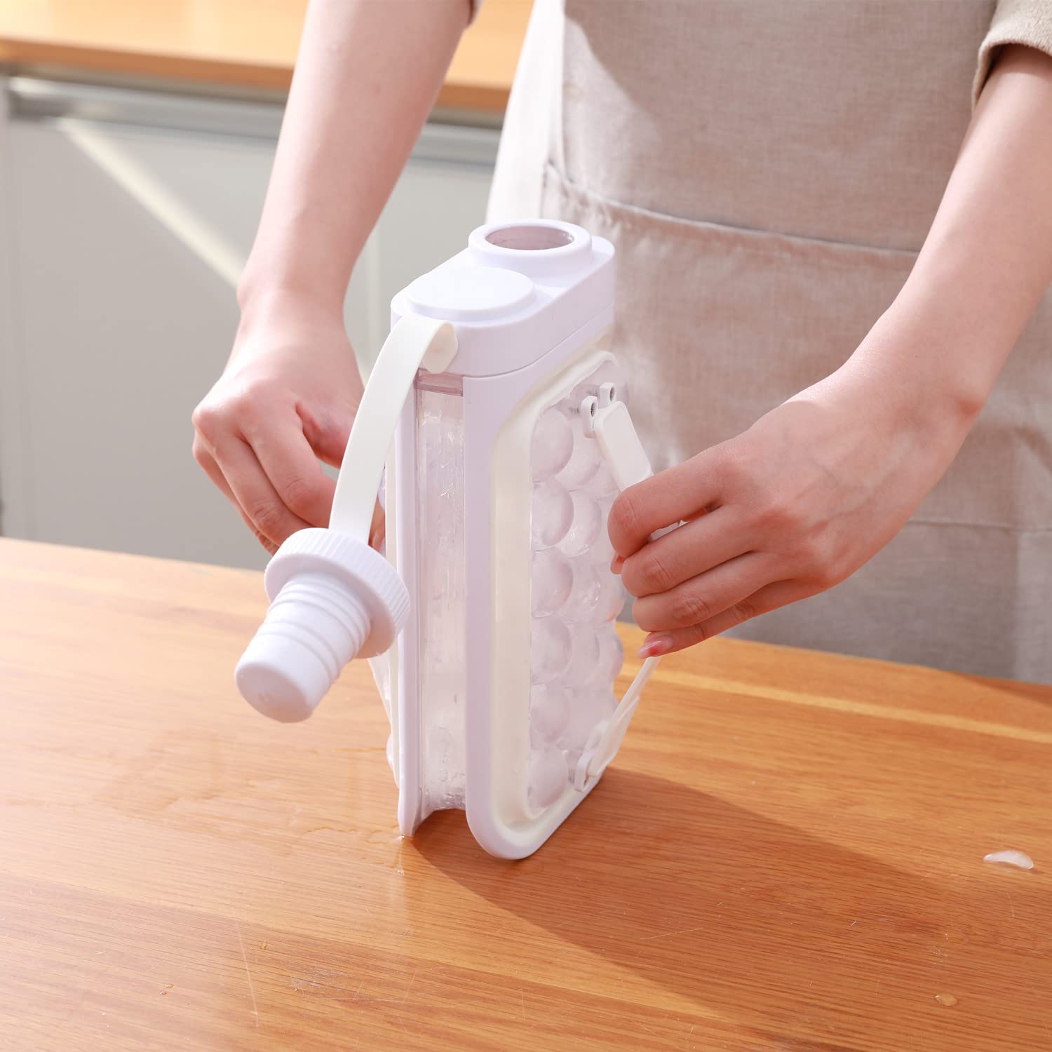 Bouilloire à glace portable 2 en 1 à dégagement rapide pour cuisine d'été