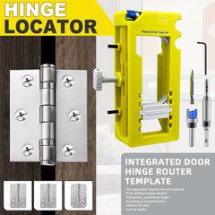 Door Hinge Routing Jig | Adjustable Mortise Guide For 3-5 Inch Hinges