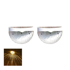 Duskline Solar Fence Lights | Auto Sensor Outdoor Accent Lighting | Weather-Resistant 2-Pack
