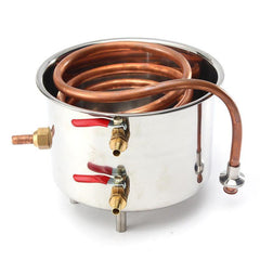 2 Gallon/10 L Alcohol Moonshine Water Copper / Stainless Steel Home Alcohol Distiller Copper Distiller