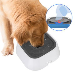 Bol d'eau pour chat et chien de 1,5 L - Bol flottant anti-débordement - Distributeur d'eau lente - Fontaine pour animaux de compagnie - Fournitures pour chiens en ABS et PP