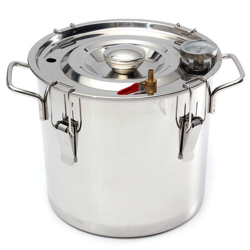 12l Professional Stainless Boiler Alcohol Moonshine Water Copper W*ine B*eer Making Hine Home Stainless Alcohol Distiller Gift