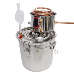 Distillateur d'alcool domestique Moonshine en acier inoxydable de 5 gallons, kit de brassage d'eau, d'alcool et d'huile 