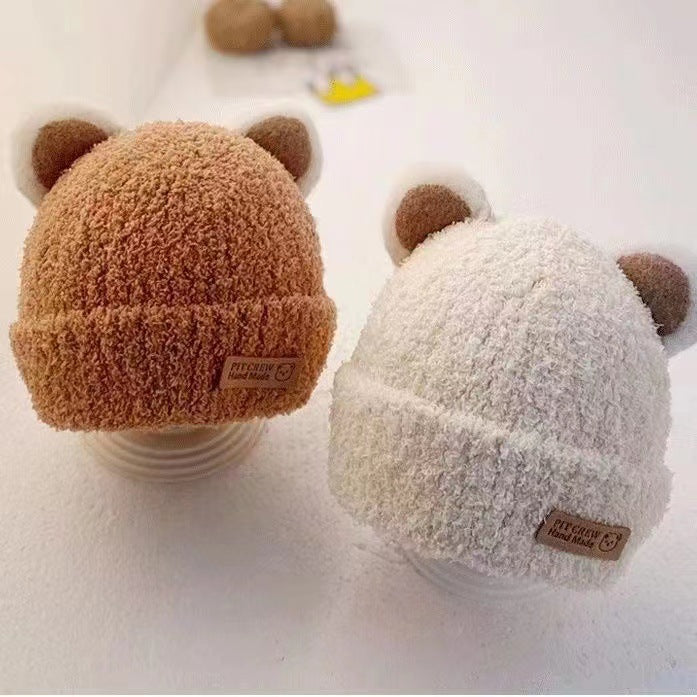 Cartoon Knitted Plush Children's Hat