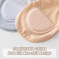 FlexStep Cushioned No-Show Socks | Breathable Ice Silk, 4-Pair Set