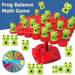 Frog Stack & Balance Skill Game | Family Learning Toy With Dice Play