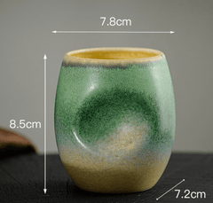 Handcrafted Ceramic Coffee and Tea Cup with Unique Glaze – Ergonomic Design for Comfort