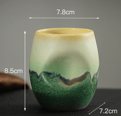 Handcrafted Ceramic Coffee and Tea Cup with Unique Glaze – Ergonomic Design for Comfort