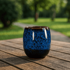 Handcrafted Ceramic Coffee Cups with Elegant Marble Finish – Set of 4 or Single Mugs, 175 ML, Unique Patterns
