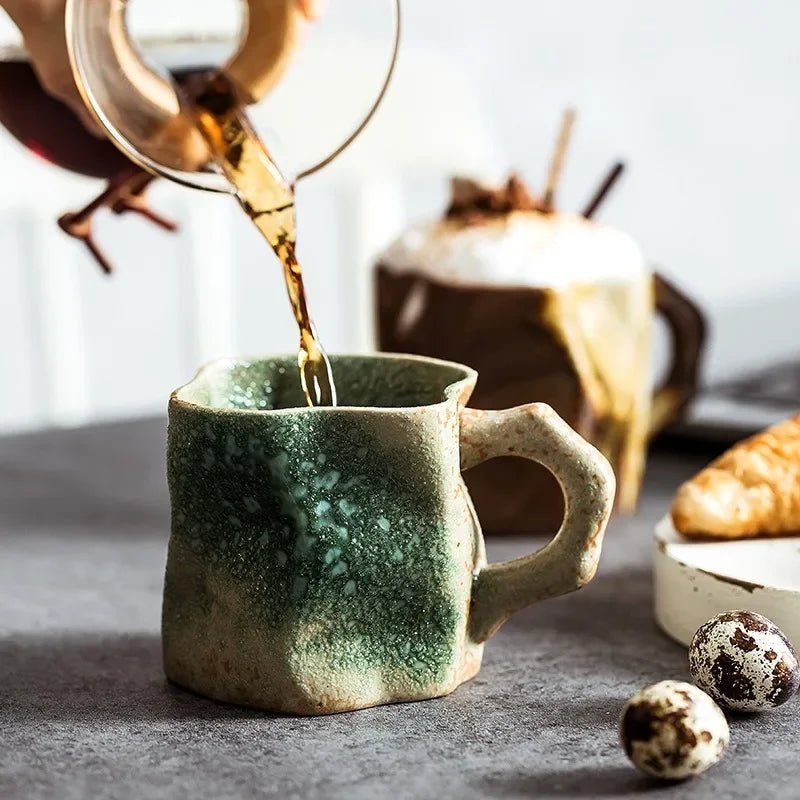 Handcrafted TerraVibe Mug – Unique 300ml Ceramic Cup for Coffee, Tea, and Cocoa