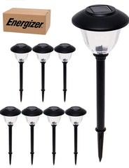 Paquete de 10 luces LED solares para caminos de exterior de Energizer, 15 lúmenes