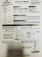 Luz LED integrada para exteriores Threshold Gunmetal con energía solar, 10 lúmenes, luz blanca cálida para caminos de paisaje (paquete de 6) 