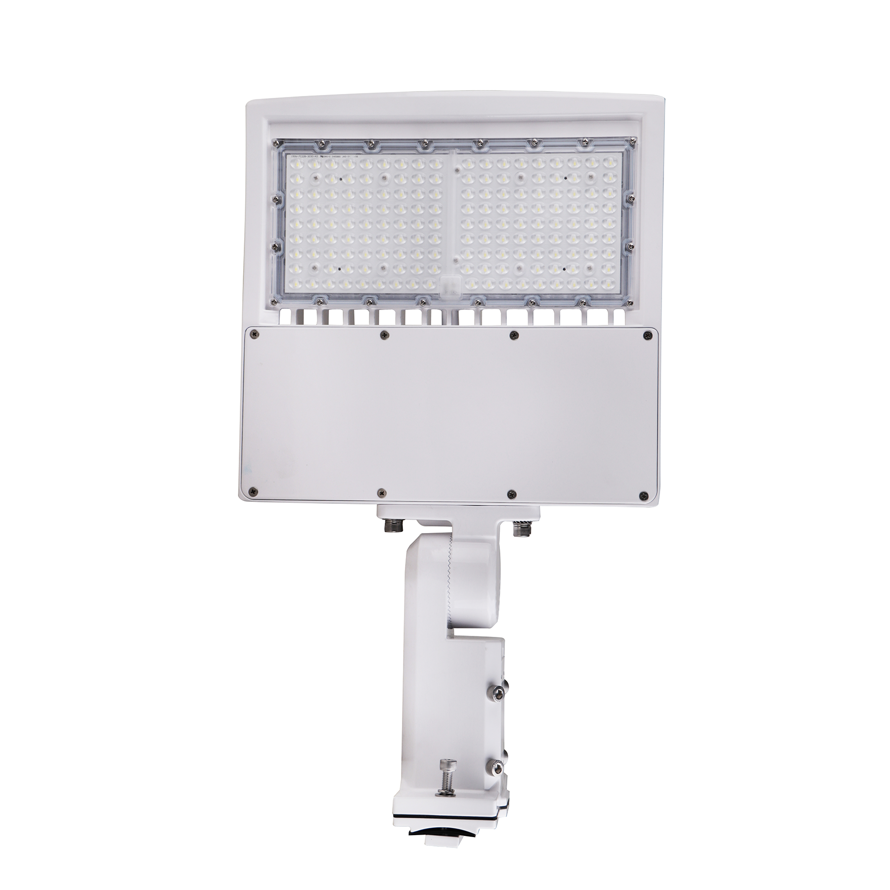 Poste de luz LED de 150 W con fotocélula de anochecer a amanecer, 5700 K, montaje universal, blanco, IP65 a prueba de agua, CA 120-277 V, luces LED para estacionamiento - Iluminación de calles para áreas comerciales al aire libre