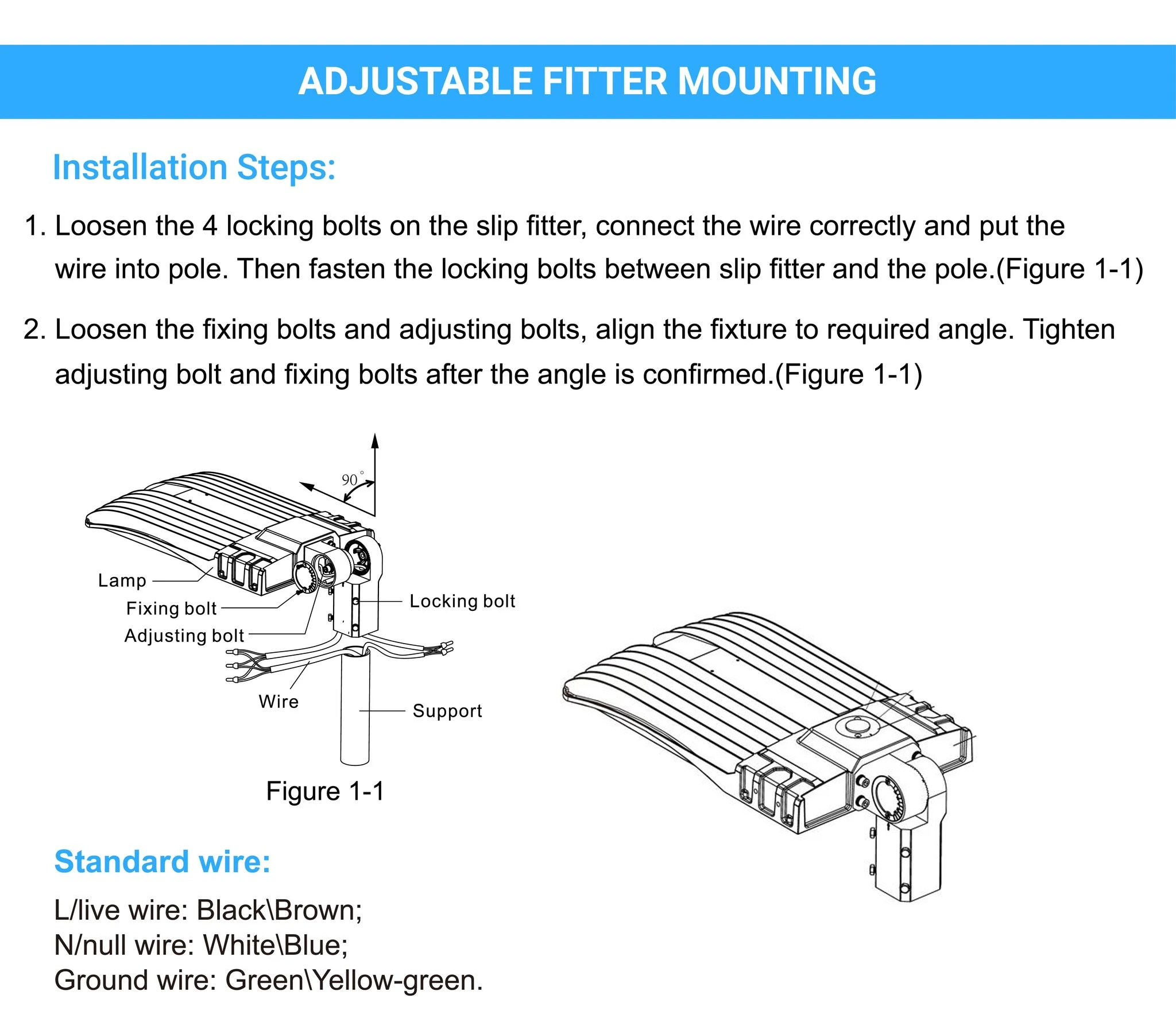 Poste de luz LED de 150 W con fotocélula de anochecer a amanecer, 5700 K, montaje universal, blanco, IP65 a prueba de agua, CA 120-277 V, luces LED para estacionamiento - Iluminación de calles para áreas comerciales al aire libre