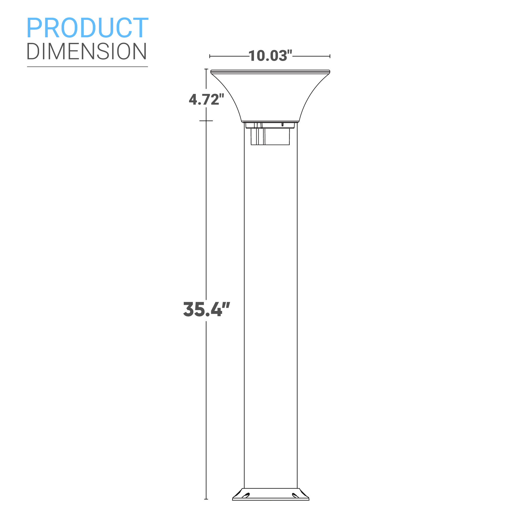 Luces LED solares para balizas, 1,5 W, 220 LM, CCT intercambiable: blanco cálido/blanco frío, luces solares para caminos, IP65 a prueba de agua, encendido/apagado automático, luces solares para jardín al aire libre