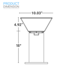 Luces LED solares para balizas, 1,5 W, 220 LM, CCT intercambiable: blanco cálido/blanco frío, luces solares para caminos, IP65 a prueba de agua, encendido/apagado automático, luces solares para jardín al aire libre