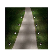 Luces LED solares para caminos Member's Mark, bronce frotado con aceite (paquete de 6)