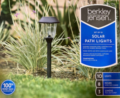 Luces solares para caminos Berkley Jensen de hasta 6 lúmenes, paquete de 10 (bronce frotado con aceite)