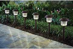 Luces LED solares para caminos Member's Mark, bronce frotado con aceite (paquete de 6)