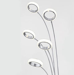 Lampadaire optique à LED intégré Artika, chrome 