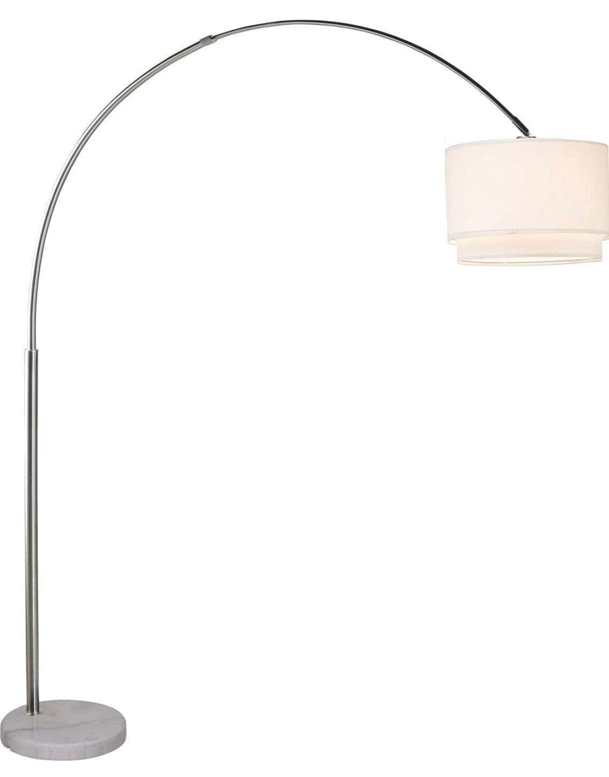 Lampadaire Arc avec tambour suspendu unique - Arching Over The Couch 