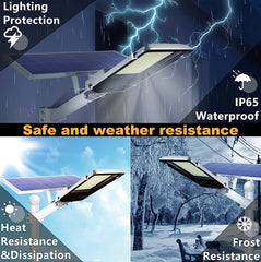 1000W Solar Street Light Outdoor 100,000 Lumens Street Lights Solar Powered Dusk to Dawn Solar Flood Light Parking Lot Light with Remote Control