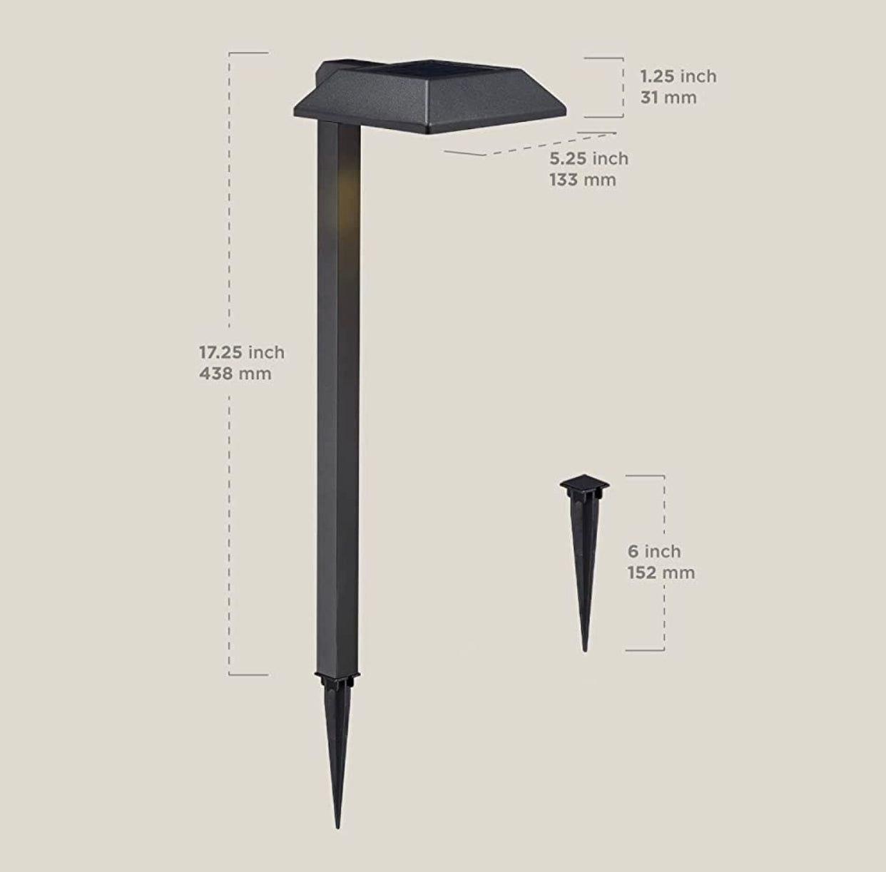 Lampes solaires à DEL Energizer pour allées, 30 lumens, lot de 6