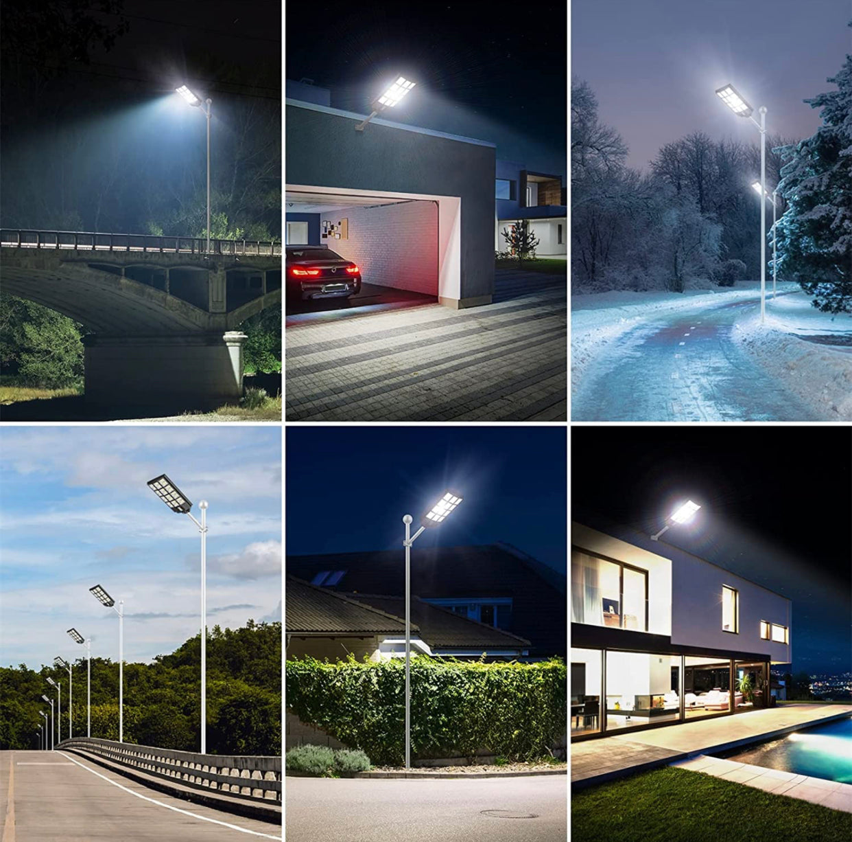 1200W LED Solar Street Light Motion Sensor, 100000LM IP65 Waterproof Solar Security Flood Lights Outdoor with Remote Control, Dusk to Dawn Solar Lights Lamp