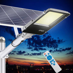 1000W Solar Street Light Outdoor 100,000 Lumens Street Lights Solar Powered Dusk to Dawn Solar Flood Light Parking Lot Light with Remote Control