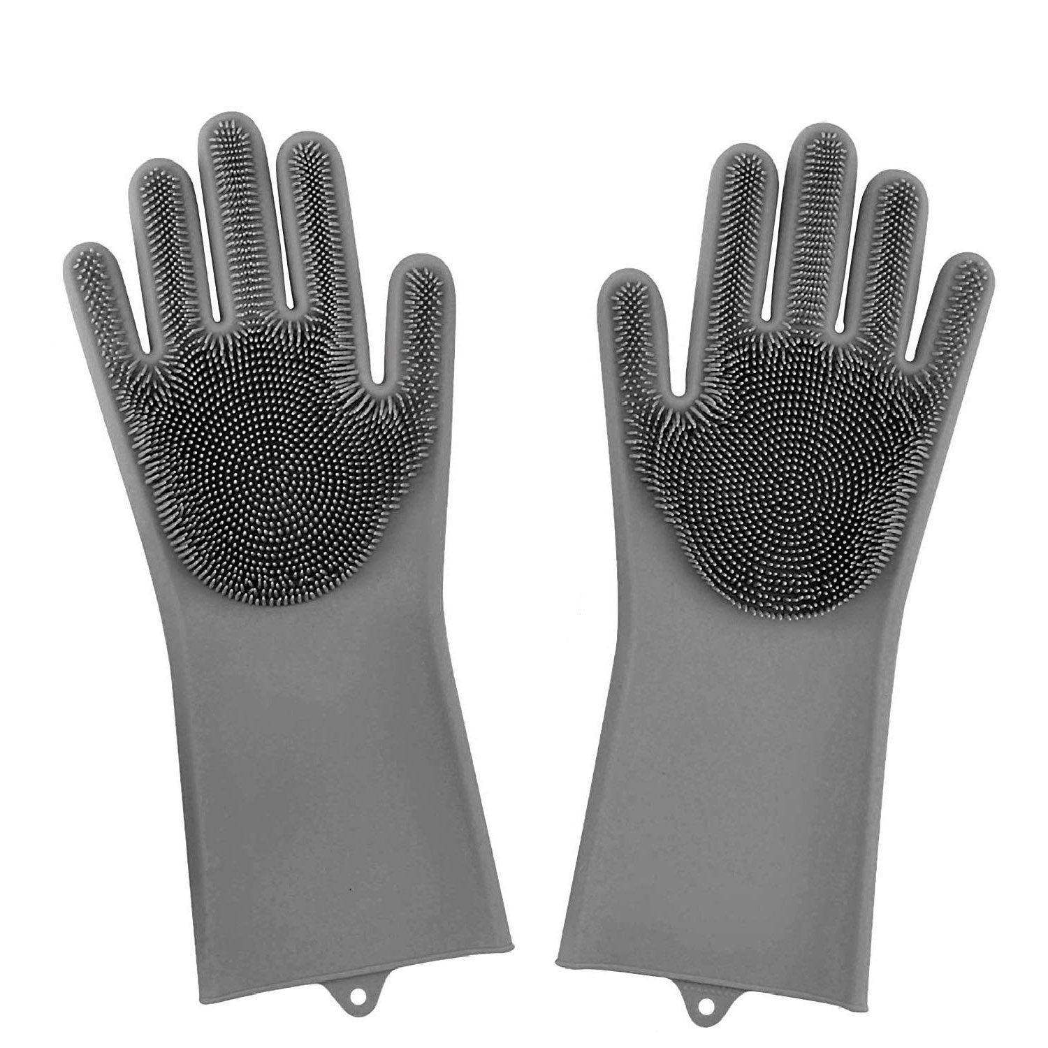 Gants de nettoyage de vaisselle en silicone 2 en 1