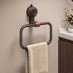 IonGrip Towel Holder with 180° Pivot – Durable Stainless Steel and Walnut Design