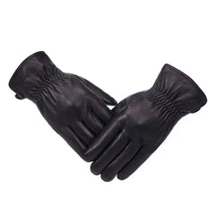 Ivo Men's Leather Gloves | Premium Lambskin, Winter Warmth