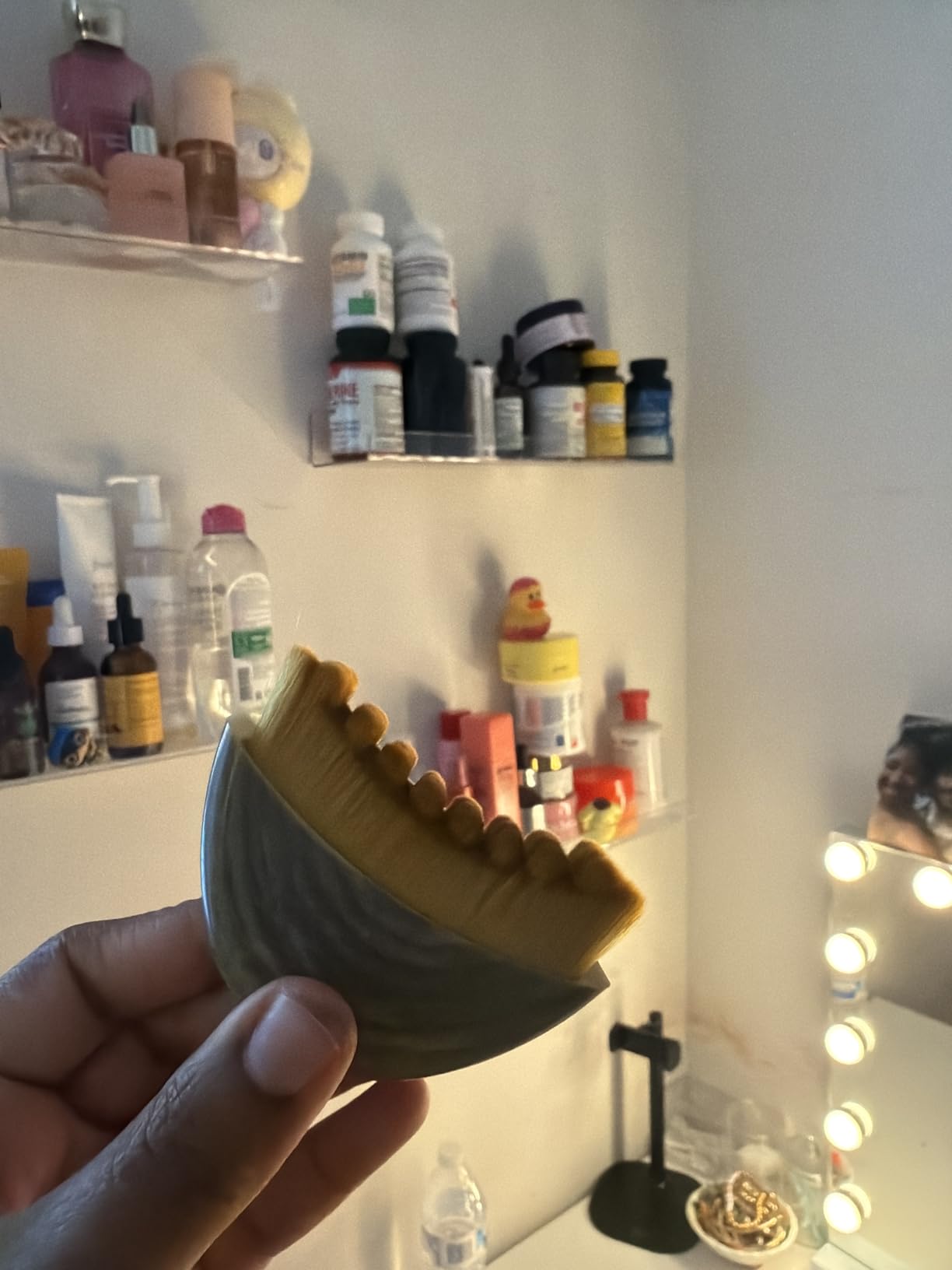 Sculpted jawline after two weeks