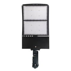 Lampadaires LED 240 W pour extérieur, 5 700 K, montage universel, bronze, AC 120-277 V, éclairage de parking à LED - éclairage public extérieur pour zones commerciales