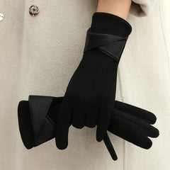 Liora Women's Leather Gloves | Warm Suede Lining, Tailored Fit